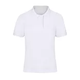 22342-MK - Tricou polo alb pentru femei - Charles - WHITE