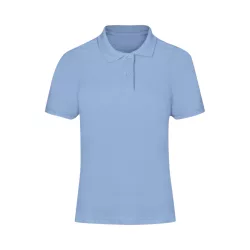   22343-021MK - Tricou polo colorat pentru femei - Charles - LIGHT BLUE