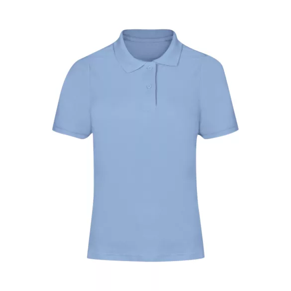 22343-021MK - Tricou polo colorat pentru femei - Charles - LIGHT BLUE