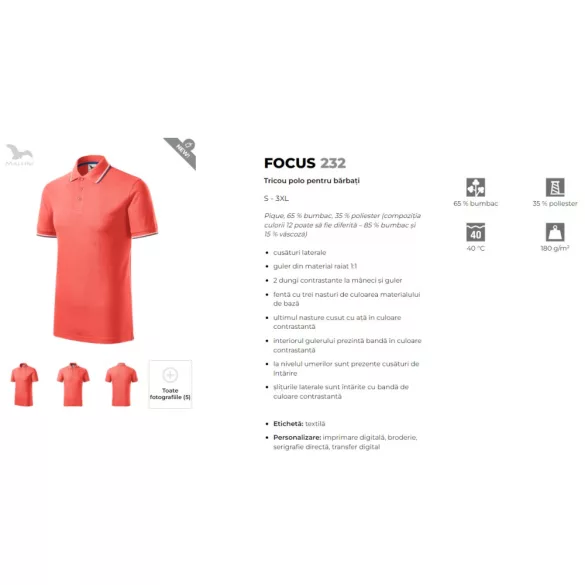 232A113-Tricou-polo-pentru-barbati-Focus-Coral