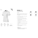 2330013 - Tricou polo de dama - Focus - Malfini - [Alb]