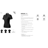 2330113 - Tricou polo de dama - Focus - Malfini - [Negru]