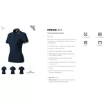 2330213 - Tricou polo de dama - Focus - Malfini - [Albastru marin]