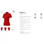 2330713 - Tricou polo de dama - Focus - Malfini - [Rosu]