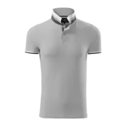   256A413 - Tricou polo pentru barbati - Collar Up - [Silver grey]