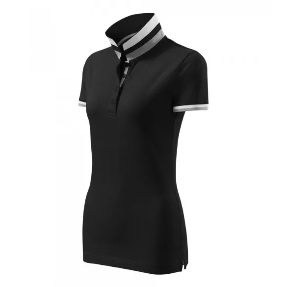 2570112-Tricou-polo-pentru-dama-Collar-Up-Negru