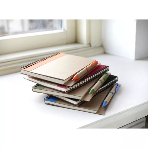 2715-006 - Notes ECO cu spira si pix - Stella - B6