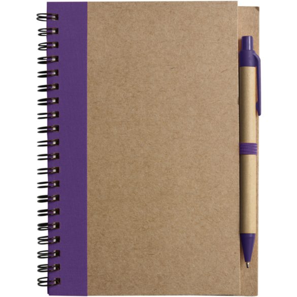 2715-024 - Notes din carton reciclat cu spira si pix - Stella