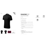 2730113 - Tricou polo pentru barbati - Diamond - Malfini Premium - [Negru]