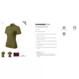 274A313 - Tricou polo de dama - Diamond - Malfini Premium - [Avocado]
