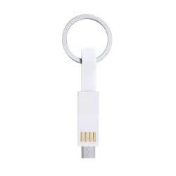   IA3008 - Breloc cu cablu incarcator magnetic 3-in-1 - CETUS - ALB