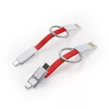 IA3008 - Breloc cu cablu incarcator magnetic 3-in-1 - CETUS - ALB