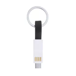   IA3008 - Breloc cu cablu incarcator magnetic 3-in-1 - CETUS - NEGRU