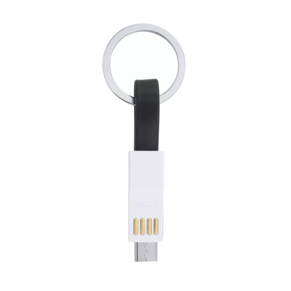 IA3008 - Breloc cu cablu incarcator magnetic 3-in-1 - CETUS - NEGRU