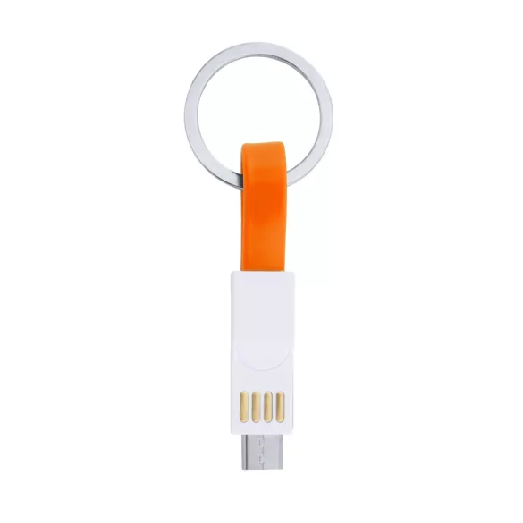 IA3008 - Breloc cu cablu incarcator magnetic 3-in-1 - CETUS - PORTOCALIU