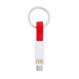 IA3008 - Breloc cu cablu incarcator magnetic 3-in-1 - CETUS - ROSU