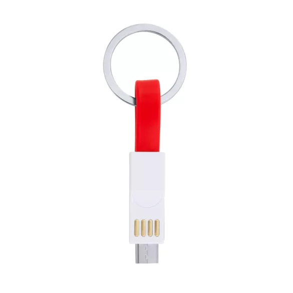 IA3008 - Breloc cu cablu incarcator magnetic 3-in-1 - CETUS - ROSU