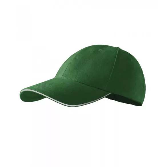 3060600-Sapca-unisex-Sandwich-6P-Verde-sticla