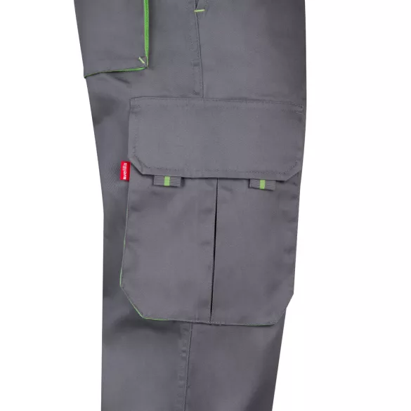 36004-247 - Pantaloni de twill cu buzunare multiple in doua tonuri (200g/m2), din bumbac (35%) si poliester (65%) - HYPNOS - Velilla