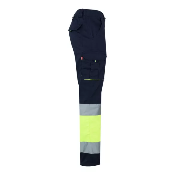 36021-204 - Pantaloni elastici cu buzunare multiple, in doua tonuri (240 g/m2), din bumbac (46%), EME (38%) si poliester (16%) - ZEUS LARGE - Velilla