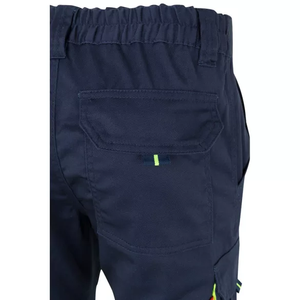 36021-204 - Pantaloni elastici cu buzunare multiple, in doua tonuri (240 g/m2), din bumbac (46%), EME (38%) si poliester (16%) - ZEUS LARGE - Velilla