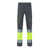 36021-207 - Pantaloni elastici cu buzunare multiple, in doua tonuri (240 g/m2), din bumbac (46%), EME (38%) si poliester (16%) - ZEUS LARGE - Velilla