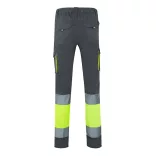 36021-207 - Pantaloni elastici cu buzunare multiple, in doua tonuri (240 g/m2), din bumbac (46%), EME (38%) si poliester (16%) - ZEUS LARGE - Velilla