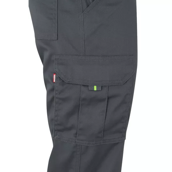 36021-207 - Pantaloni elastici cu buzunare multiple, in doua tonuri (240 g/m2), din bumbac (46%), EME (38%) si poliester (16%) - ZEUS LARGE - Velilla