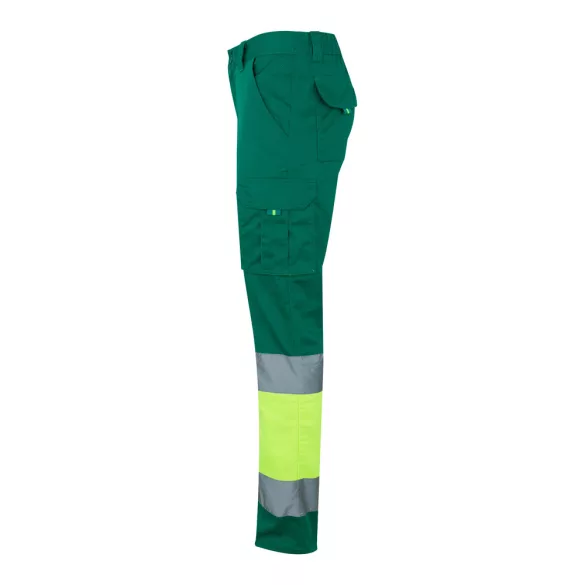 36021-209 - Pantaloni elastici cu buzunare multiple, in doua tonuri (240 g/m2), din bumbac (46%), EME (38%) si poliester (16%) - ZEUS LARGE - Velilla