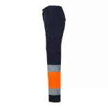 36021-214 - Pantaloni elastici cu buzunare multiple, in doua tonuri (240 g/m2), din bumbac (46%), EME (38%) si poliester (16%) - ZEUS LARGE - Velilla