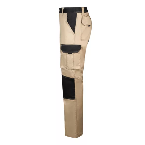 36029-131 - Pantaloni din twill cu buzunare multiple in doua tonuri (240 g/m2), din bumbac (35%) si poliester (65%) - NJORD - Velilla