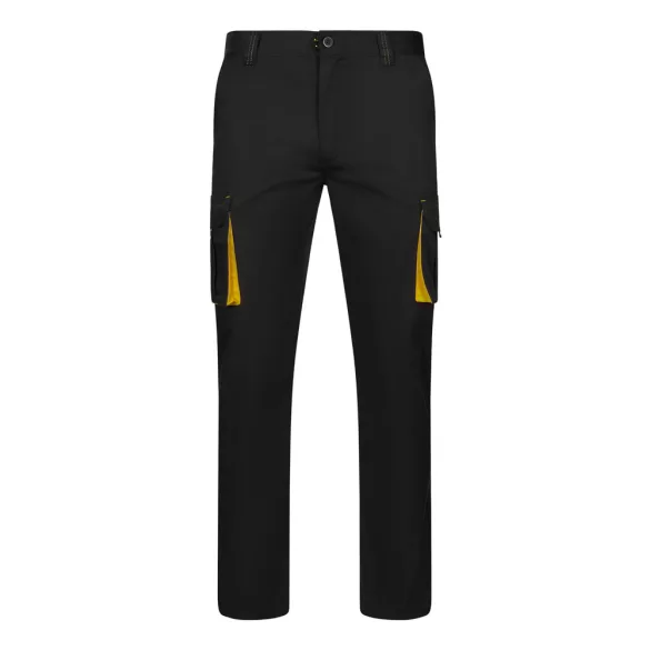 36031-203 - Pantaloni extensibili cu buzunare multiple (240g/m2), in doua tonuri, din bumbac (46%), EME (38%) si poliester (16%) - FIDES - Velilla