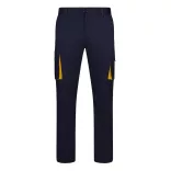 36031-204 - Pantaloni extensibili cu buzunare multiple (240g/m2), in doua tonuri, din bumbac (46%), EME (38%) si poliester (16%) - FIDES - Velilla