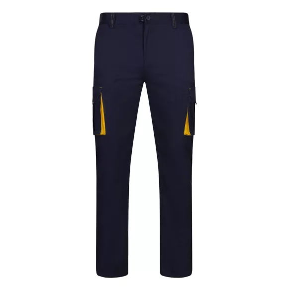 36031-204 - Pantaloni extensibili cu buzunare multiple (240g/m2), in doua tonuri, din bumbac (46%), EME (38%) si poliester (16%) - FIDES - Velilla