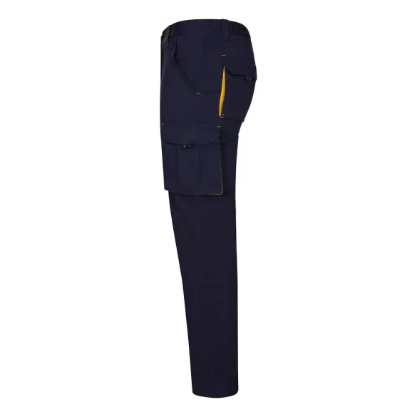 36031-204 - Pantaloni extensibili cu buzunare multiple (240g/m2), in doua tonuri, din bumbac (46%), EME (38%) si poliester (16%) - FIDES - Velilla