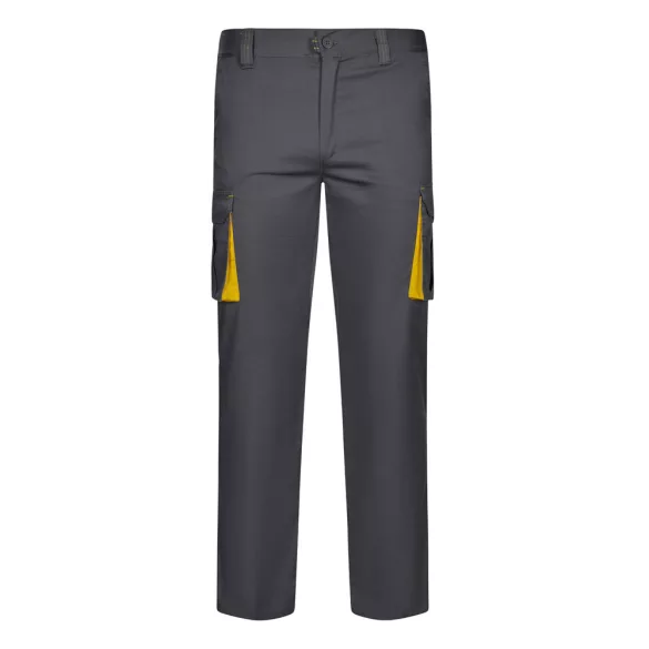 36031-207 - Pantaloni extensibili cu buzunare multiple (240g/m2), in doua tonuri, din bumbac (46%), EME (38%) si poliester (16%) - FIDES - Velilla
