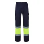 36054-204 - Pantaloni din twill bicolor cu buzunare multiple (210 g/m2), din bumbac (20%) si poliester (80%) - POSEIDON - Velilla