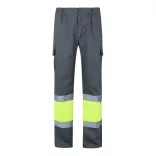 36054-207 - Pantaloni din twill bicolor cu buzunare multiple (210 g/m2), din bumbac (20%) si poliester (80%) - POSEIDON - Velilla