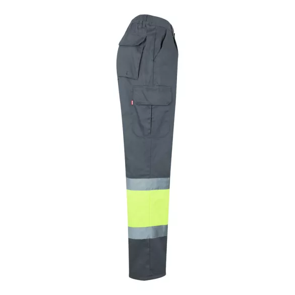 36054-207 - Pantaloni din twill bicolor cu buzunare multiple (210 g/m2), din bumbac (20%) si poliester (80%) - POSEIDON - Velilla