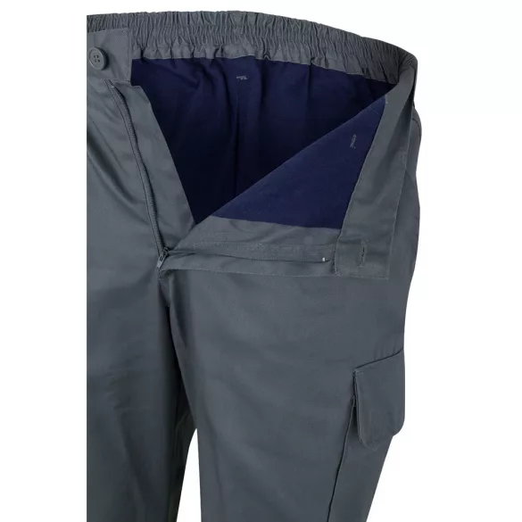 36054-207 - Pantaloni din twill bicolor cu buzunare multiple (210 g/m2), din bumbac (20%) si poliester (80%) - POSEIDON - Velilla