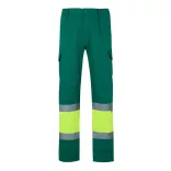 36054-209 - Pantaloni din twill bicolor cu buzunare multiple (210 g/m2), din bumbac (20%) si poliester (80%) - POSEIDON - Velilla