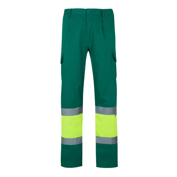 36054-209 - Pantaloni din twill bicolor cu buzunare multiple (210 g/m2), din bumbac (20%) si poliester (80%) - POSEIDON - Velilla