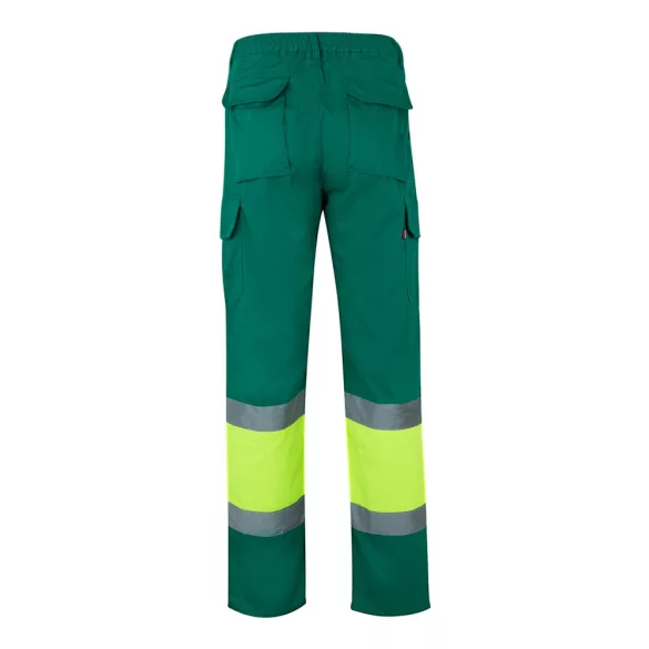 36054-209 - Pantaloni din twill bicolor cu buzunare multiple (210 g/m2), din bumbac (20%) si poliester (80%) - POSEIDON - Velilla