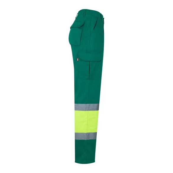 36054-209 - Pantaloni din twill bicolor cu buzunare multiple (210 g/m2), din bumbac (20%) si poliester (80%) - POSEIDON - Velilla