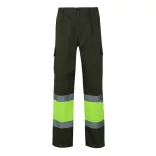36054-219 - Pantaloni din twill bicolor cu buzunare multiple (210 g/m2), din bumbac (20%) si poliester (80%) - POSEIDON - Velilla