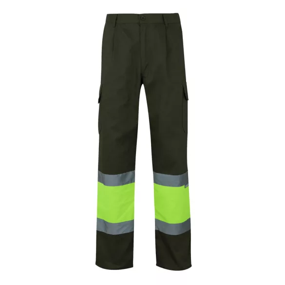 36054-219 - Pantaloni din twill bicolor cu buzunare multiple (210 g/m2), din bumbac (20%) si poliester (80%) - POSEIDON - Velilla