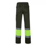 36054-219 - Pantaloni din twill bicolor cu buzunare multiple (210 g/m2), din bumbac (20%) si poliester (80%) - POSEIDON - Velilla