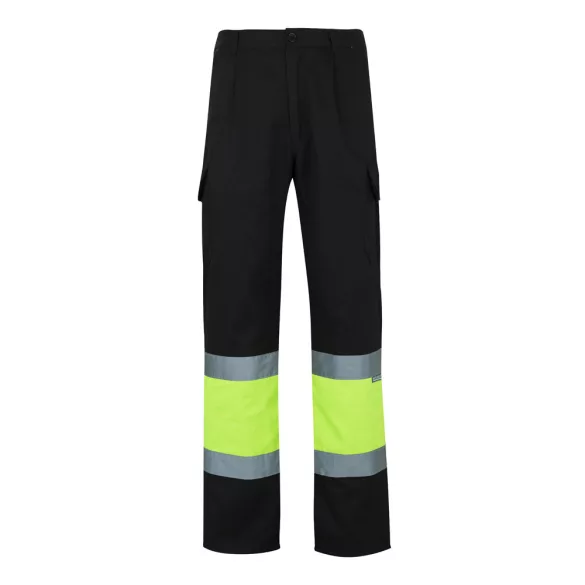 36056-203 - Pantaloni din twill cu buzunare multiple in doua tonuri (210g/m2), din bumbac (20%) si poliester (80%) - POSEIDON LARGE - Velilla