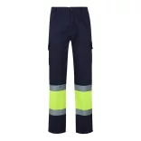 36056-204 - Pantaloni din twill cu buzunare multiple in doua tonuri (210g/m2), din bumbac (20%) si poliester (80%) - POSEIDON LARGE - Velilla