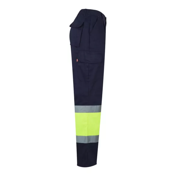 36056-204 - Pantaloni din twill cu buzunare multiple in doua tonuri (210g/m2), din bumbac (20%) si poliester (80%) - POSEIDON LARGE - Velilla